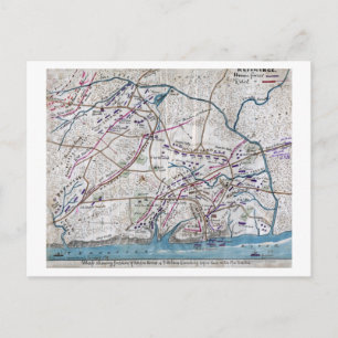 Postale Bataille de Shiloh - Guerre civile Carte panoramiq