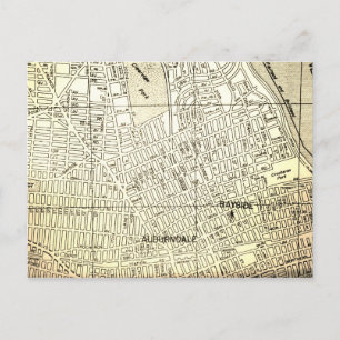 Postale Bayside, Queens, NY Carte Vintage