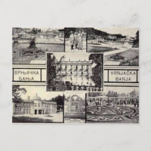 Postale Belgrade, Serbie, carte multiview, vers 1950