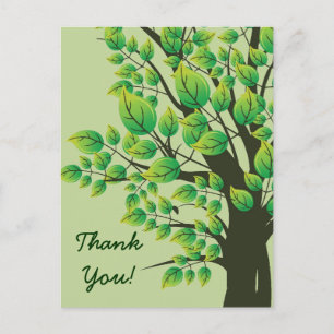 Postale Belle carte de voeux Merci de printemps