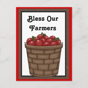 Postale Bénissez nos agriculteurs de s'amuser carte postal