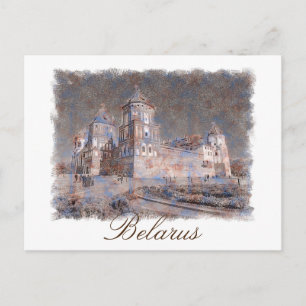 Postale Biélorussie Château de Mir Architecture Carte post