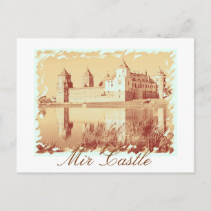 Postale Biélorussie Château de Mir Architecture Carte post
