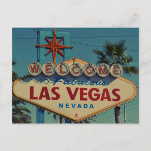 Postale Bienvenue à Fabulous Las Vegas Nevada carte postal