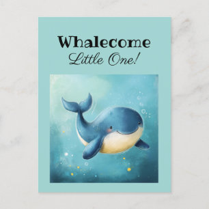 Postale Bienvenue Little One, Nouvelle Carte Bébé, Félicit