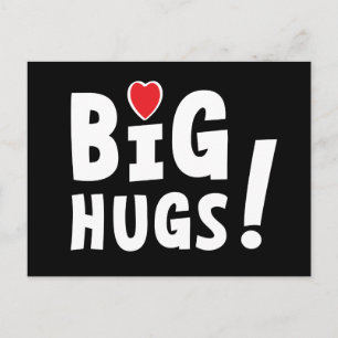 Postale Big hug. Carte d'identité ou pour la Saint-Valenti