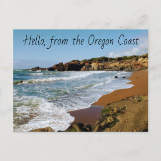 Postale Bonjour, à partir de la carte Oregon Coast Post