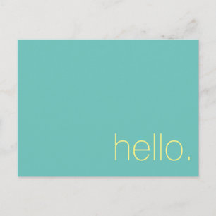 Postale Bonjour, Carte postale.