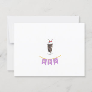 Postale Bonne carte d'art minimaliste d'anniversaire Neutr