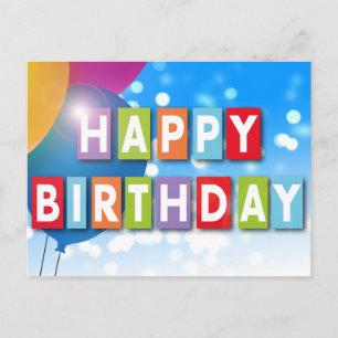 Postale Bonne carte de voeux d'anniversaire 1