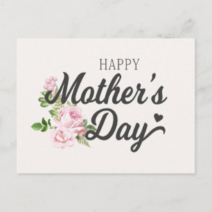 Postale Bonne fête des mères aux roses roses   Carte posta