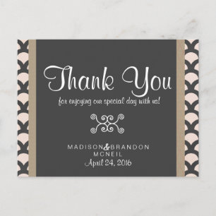Postale Bright N Belle Carte de remerciements