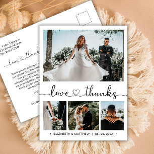 Postale Budget Mariage Merci 4 Photo Collecte Carte postal