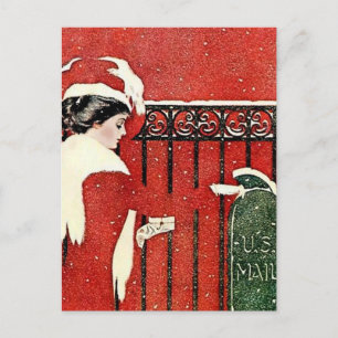 Postale C Coles Phillips « Correspondance de carte de Noël