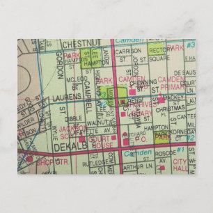 Postale Camden, SC Carte Vintage