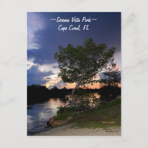 Postale Cape Coral park canal coucher de soleil Carte post