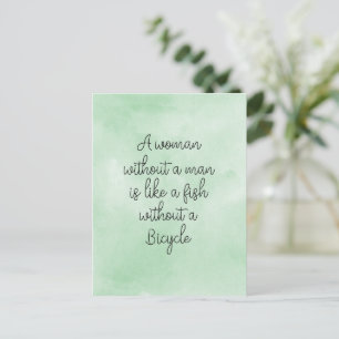 Postale Carte (10,8 x 14,2 cm) - A Woman Without A Man