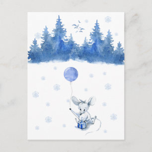 Postale Carte (10,8 x 14,2 cm) - Birthday Mouse