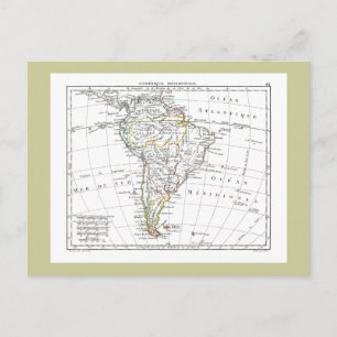 Postale Carte 1806 - L'Amérique Méridionale