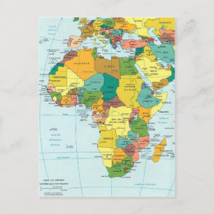 Postale Carte africaine 2