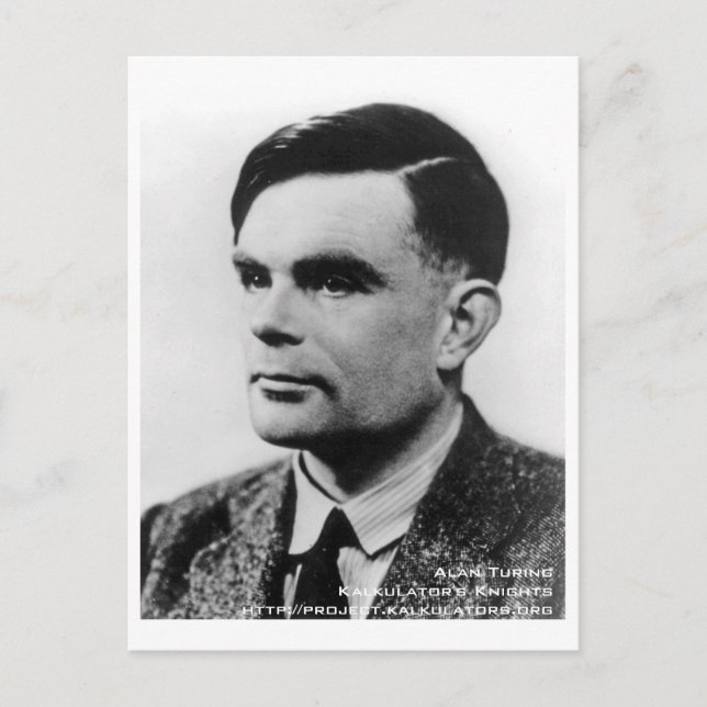 Postale Carte Alan Turing (Devant)