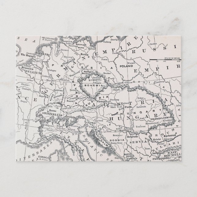 POSTALE CARTE : ALLEMAGNE ET AUTRICHE (Devant)