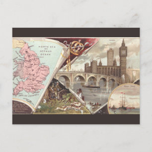 Postale Carte ancienne de l'Angleterre