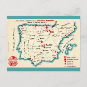Postale Carte ancienne de l'Espagne