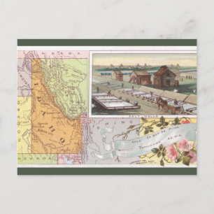 Postale Carte ancienne de l'Idaho