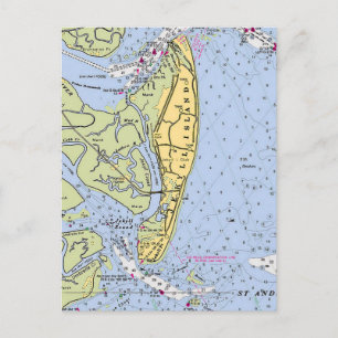 Postale Carte ancienne de l'île Jekyll Géorgie
