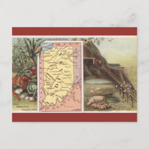 Postale Carte ancienne de l'Indiana