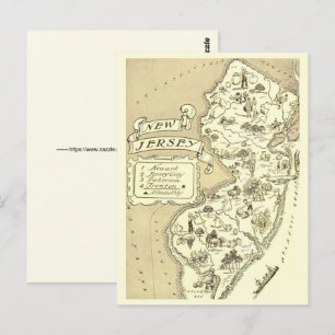 Postale Carte ancienne du New Jersey