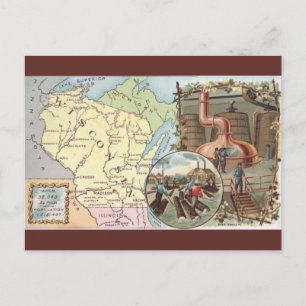 Postale Carte ancienne du Wisconsin