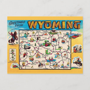 Postale Carte ancienne du Wyoming