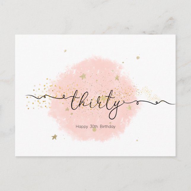 Postale Carte Anniversaire Pour Elle (Devant)