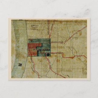 Postale Carte antique de Baton Rouge Louisiana Area
