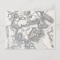 Carte antique de Boston | 1775-1776