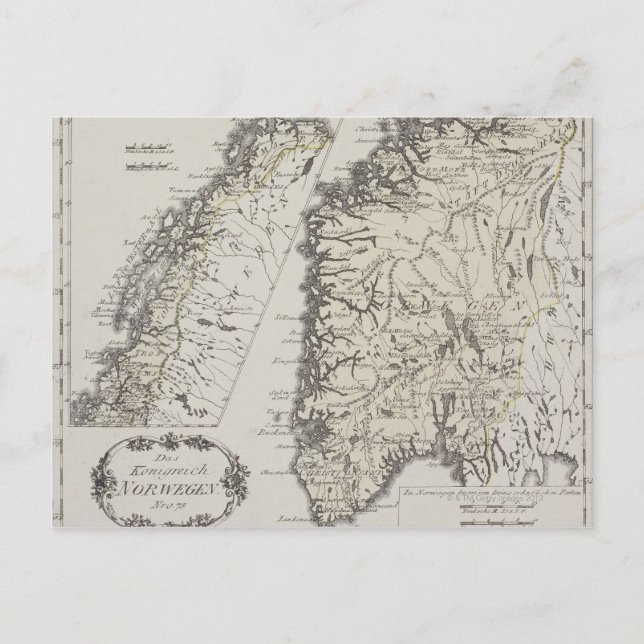 Postale Carte antique de Norvège (Devant)