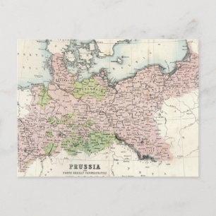 Postale Carte antique de Prusse