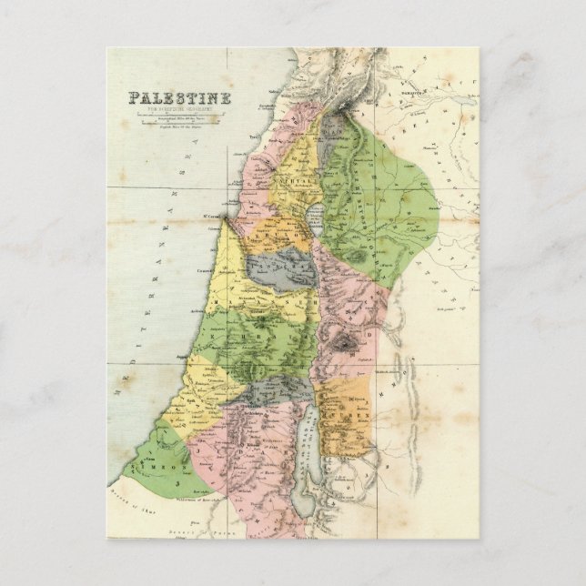 Postale Carte antique - Palestine biblique (Devant)