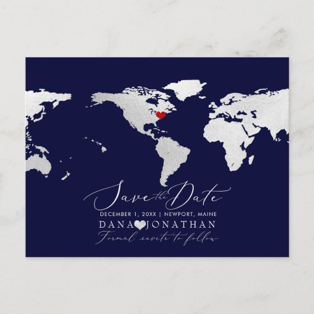 Postale Carte Argent Faux, toute destination Enregistrer l (Devant)