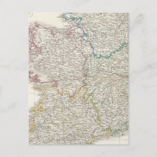 Postale Carte Atlas irlandais