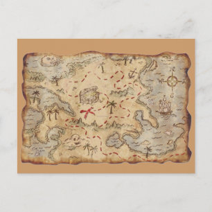 Postale Carte au trésor