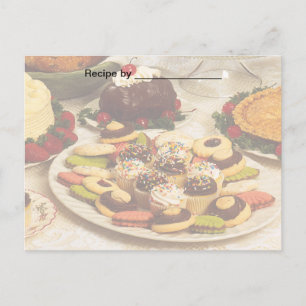 Postale Carte blanche Recette de produits cuits