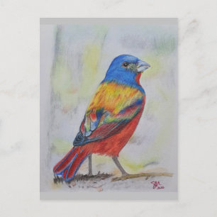 Postale Carte Bunting Peint
