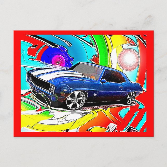 Postale Carte Camaro Post (Devant)