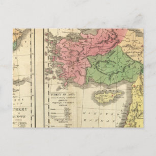 Postale Carte Chronologique de Turquie