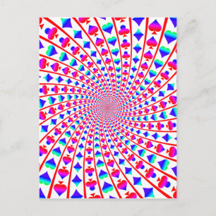Postale Carte colorée convient à Vortex