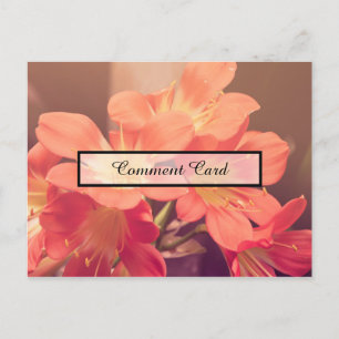 Postale carte commentaire belles fleurs
