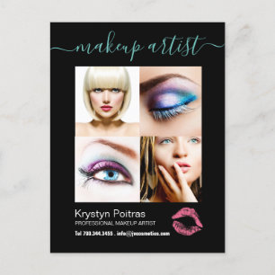 Postale Carte Comp Artiste maquillage